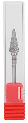 Joyzan Brocas de Uñas, Cono Manicura Acero Fresa Tungsteno Uñas Cabezal Pulido Manicura Punta Profesional Forma Cónica Nail Drill bit Aparatos Archivo Arte Herramientas para Eléctrica Cabeza Molienda