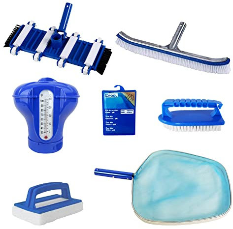 well2wellness® Pool Zubehör Set Reinigungs Set Premium 15-7-teilig