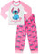 Disney Lilo and Stitch Stay Weird - Pigiama lungo da donna, colore: bianco, rosa, 22-24