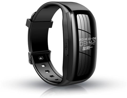 Reloj con Grabadora de Voz Digital, Reloj de Música Inteligente, Altavoz Integrado, Reducción de Ruido HD, Batería de 300 MAh, Pulsera de Reloj de Grabación de Audio para (8G)