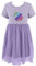 JOPHY & CO. Vestito Ragazza Principessa Unicorno Abito Bambina Festa Tulle Manica Lunga & Manica Corta (cod. 8900) (8 Anni, Lilla 8902)
