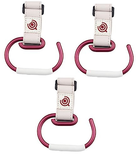 Alipis 3 Stücke Kinderwagen Kleiderbügel Kinderwagen Haken Clips Für Wickeltaschen Geldbörse Weißen Gürtel Robuste Haken Vielseitiges Zubehör