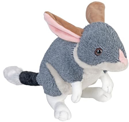 Wild Republic Bilby, Cuddlekins Mini, Stofftier, 20 cm, Plüschtier, Geschenk für Kinder, Füllung besteht aus gesponnenen recycelten Wasserflaschen