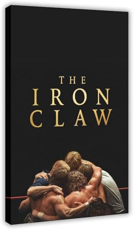 ALNILA Movie The Iron Claw 3 Canvas Poster Bedroom Decor Sports Landscape Office Room Decor Gift Frame-style 16x24inch(40x60cm)