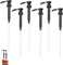 Sirup Pumpspender, 6 Stück Sirup Spender, Sirup-Pumpenkopf-Spender, Wiederverwendbar Pumpaufsatz, Dosierpumpe für Heimküchen und Cafés（Schwarz）