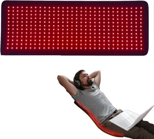 360PCS LEDs Red Light Therapy Mat for Body, Time & Brightness Adjustable | Red Light Therapy Large Wrap Pad with 660nm and 850nm Near Infrared Light Redlight, for Body Pain Relief