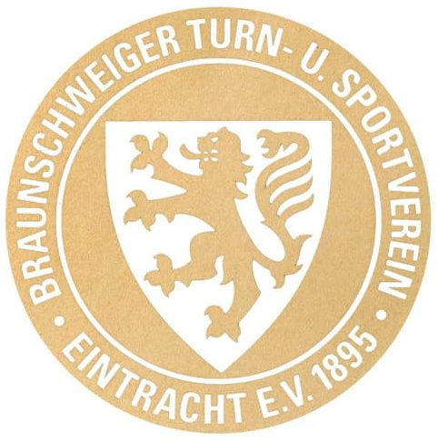 Eintracht Braunschweig Aufkleber - Traditionswappen Gold - Sticker Autoaufkleber BTSV
