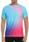 VAYAGER Herren UV Shirt Rash Guard Schwimm Shirt UPF 50+ Badeshirts,Schnell Trocknend, lockere Passform, Wassersurf(Blau Rot XL)
