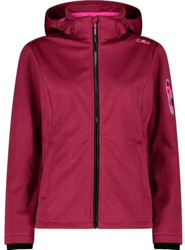 CMP Damen Giacca Melange in Softshell Da Donna Con Cappuccio Removibile Jacke