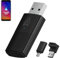 VeloBlast Android Auto Wireless Adapter für Android 11+, Kleiner Dongle wandelt das Kabel in Wireless Auto mit Android Auto verdrahtet ab 2016, Plug & Play, Online-Update (Schwarz)