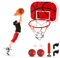 Gowkeey Mini Basketballkorb Indoor füRs Zimmer, Basketballkorb Outdoor Kinder Set mit Ballpumpe und 2 Mini Basketball, Einfache Montage und Demontage füR BüRo, Kindergeschenke, Sportspielzeug