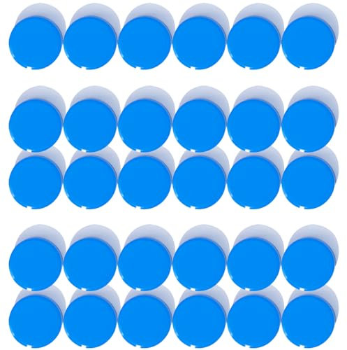 DUJEQM Magnete für Magnettafel Magnete Stark Kühlschrankmagnete Kühlschrank Magnete Mini Magnete Klein Whiteboard Magnete Bunt Rund Magneten Starker Halt Magnet für Pinnwand, Schule (30 Stück, Blau)