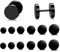 Fhioevt 6 Paar Ohrstecker Schwarz Herren Ohrringe Edelstahl Hypoallergen Schwarze Ohrringe Damen Fake Plug Herrenohrringe Set 3mm-8mm Schraube Ohrringe Hantel Ohr Piercing Männer und Frauen