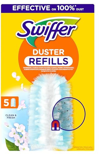 Swiffer Staubmagnet Trap & Lock Nachfülltücher, Mit Dem Duft Von Febreze, Fängt Und Schließt Staub Ein 5-er Pack