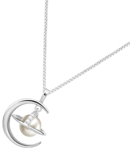 DEARMAMY Planet-mond-halskette Für Leichtes Luxus- Elegant Und Modisch Geburtstag Der Tochter