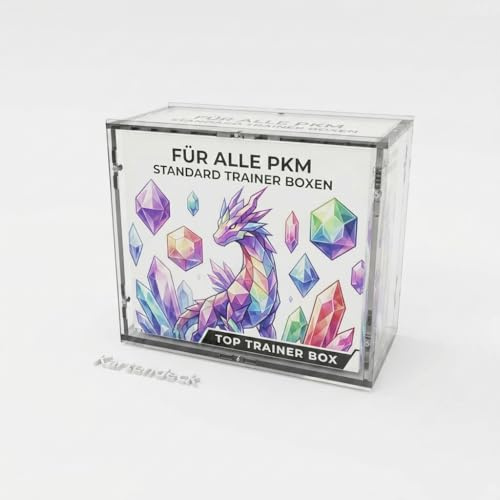 Acryl Case Schutzbox passend für Pokemon TCG Top Elite Trainer Box - Sammelkarten Hardcover Protektor Schutzhülle Vitrine - Selbstaufbau