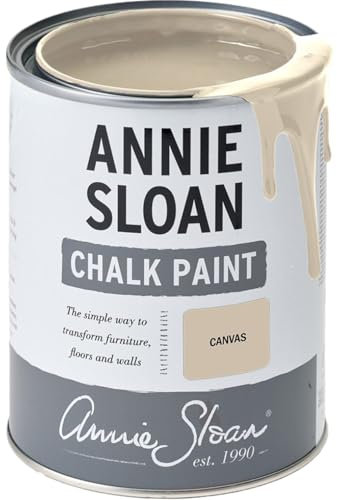 Annie Sloan Chalk Paint® (Canvas, 1 Litre/33.8 Fl Oz) a unique decorative paint for furniture, cabinets and home décor with no sanding or priming