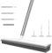 2 in 1 Soft Rubber Broom for Floors, 120cm Adjustable Stainless Steels Handle Rubber Sweeping Brush, Hair Removal Brush Lightweight Portable Floor Scrubing Brushes for Hardwood Wooden Floor Tile