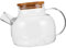 Mipcase aus Glas wasserkocher herd Kaffeekanne für Herd Teekocher auf dem Herd Wasserkocher aus Glas Glaskessel, Herdplatte dampfende Bambus Transparent