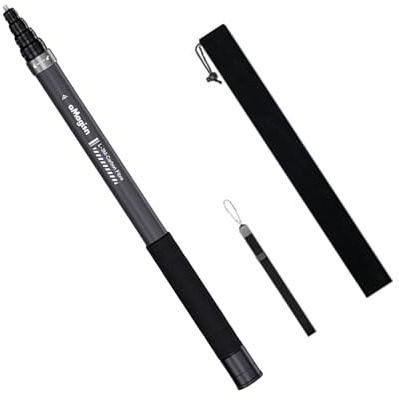 Unsichtbarer Selfie-Stick 300 cm ausziehbares Einbeinstativ 5 einstellbare Länge für 360 Kameras und Action-Kameras