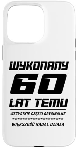 Wykonany 60 LAT Temu Polska Koszulka Urodzinowa 60 Urodziny Hülle für iPhone 15 Pro Max