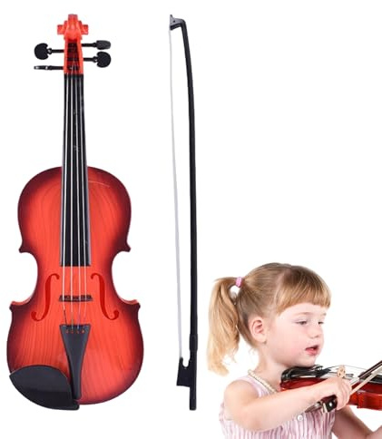 Geige, Musikspielzeug Für Kinder, Kinder Anfänger Üben Violine für Alltag Sammlung Reise Zuhause Familie Geburtstag Vorschule Mädchen