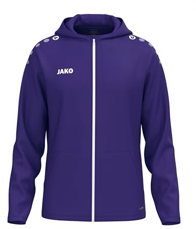 JAKO One Kapuzenjacke – Atmungsaktive Sportjacke für Kinder aus 100% Polyester, mit weichem Micro-Fleece, ideal für Sport und Freizeit