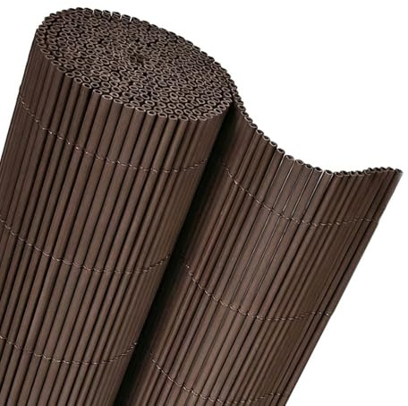 Mazovia Frangivista Balcone 100x300cm Marrone Tinta Unita Facile da Pulire | Frangivista per Terrazza Resistente Alle Intemperie Facile da Installare Resistente All'acqua Robusto Minimalista PVC