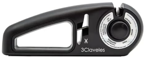 3 Claveles Afilador 7 Funciones Carburo, Diamante y Cerámica | Ideal para cuchillos de cocina, Ideal para tijeras