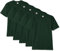 Fruit of the Loom Men's Super Premium Short Sleeve T-Shirt Pack of 5, Bottle Green, Large