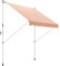 Outsunny Toldo Manual Retráctil 3x1,5 m Toldo Exterior Terraza Enrollable Altura Ajustable con Manivela 170-280 cm Sin Taladro para Balcón Jardín Naranja