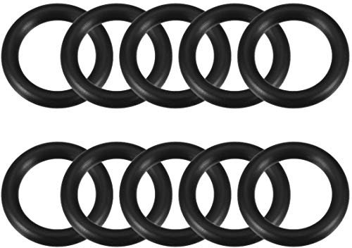 sourcing map 10pcs Nitrilo Caucho Tóricas Juntas 24mm OD 17mm ID 5mm Ancho, Métrico Sellado Empaquetadura O Ring Redondo Arandelas de Goma Surtidas para Grifos Cocina y Fontanería