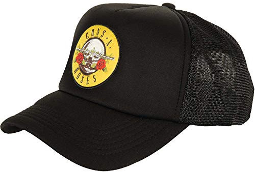 Rock Off Guns N Roses Casquette De Baseball Classic Band Logo Nouveau Officiel Noir Mesh Size One Size