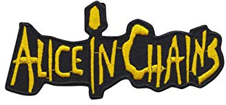 Alice In Chains Gold Sludge Metalg Aufnäher Besticktes Patch zum Aufbügeln Applique