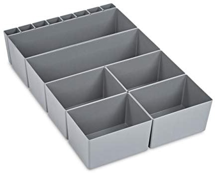 aidB NextGen Einsatzkasten Set 2+4+8 Kästen, 600 x 400 x 120 mm, ideal als Einsatz für Schubladen und NextGen Euroboxen