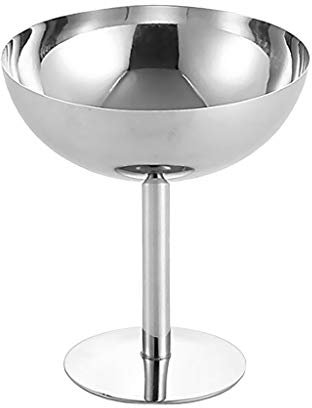 Inzopo Coupe à Glace en Acier Inoxydable de Qualité Cup Dessert Ice Cream - Haute Coupe Haute Coupe