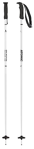 Atomic AMT Skistöcke - Hochwertiger 3* Aluminium Skistock - Ergonomischer Griff am Stock - Verstellbare Handschlaufe - Stöcke mit 60mm-Pistenteller