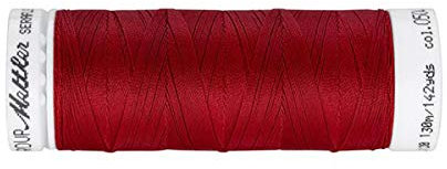 Seraflex - elastisches Garn zum Nähen - Alleskönner -2 Rollen á 130 m, Rot