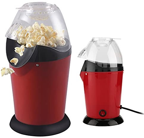 Palomiteros Maker de palomitas de maíz de palomitas eléctricas portátiles redondo/cuadrado caldo caliente palomitas de maquinaria de maquinaria de cocina Mini maizer de bricolaje 1200W Palomitero