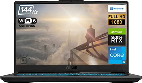 ASUS TUF 17.3 Gaming Laptop, 144Hz FHD 1080p Display, Intel Core i5-11260H (6 cores), GeForce RTX 3050, 32GB RAM, 1TB PCIe SSD, HDMI, WiFi 6, RGB Keyboard, Win 11 Home, Eclipse Grey