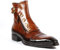 Chelsea-Stiefel Aus Kunstleder - Männer Business Stiefeletten Mode Spitz Nieten Reißverschluss Schuhe Herbst Dicksohle Gladiator Stiefel Schuhe,Braun,45