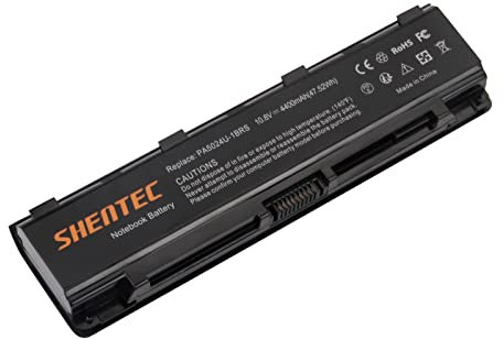 Shentec Batterie PA5024U-1BRS PABAS260 PABAS259 pour Toshiba Satellite C855 C850 C850D C870 L850 L855 L870 C855D C875 L850D L875 P850 P875 PA5109U-1BRS PA5026U-1BRS PA5025U-1BRS (10.8V 4400mAh)