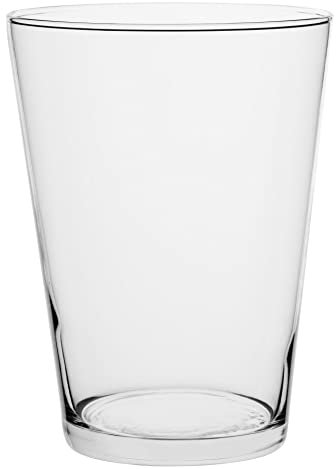 GlasArt Glasvase Dekovasen Klarglas konisch Höhe: 20cm, Breite: 14cm