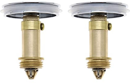 ECSiNG Lot de 2 bouchons de vidange pour lavabo de salle de bain - 38 mm - Avec ressort à boulon en laiton - Pour salle de bain, lavabo, baignoire, cuisine
