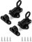 QWORK® 2 Piezas Perno de Puerta de Resorte, Cerrojo Puerta con Tornillos para Puerta de Dormitorio, Puerta de Baño, Gabinete, Cerca (Negro)