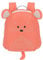 LÄSSIG Kleiner Kinderrucksack für Kita Kindertasche Krippenrucksack mit Brustgurt, 20 x 9.5 x 24 cm, 3,5 L/Tiny Backpack Maus