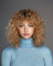 FASHION IDOL Bob Curly Echthaar-Perücken mit Pony Jerry Curl Bob Perücken Echthaar brasilianische Virgin Echthaar keine Lace Front Perücken für Frauen (30CM, Braun&Gold)