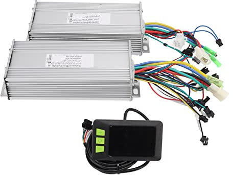 RiToEasysports 36V 48V 1000W Dual Drive Brushless Motor Controller mit LCD Display Panel Kit für Elektroroller Elektrofahrrad Modifikationszubehör Für Elektrofahrräder Fahrt