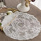 Mausouca 2 Tovagliette in Pizzo Retrò, Motivo Francese, Squisito, Ricamato, Motivo Floreale, Vintage, Per la Decorazione della Casa, Bianco Sporco (Bianco, Diametro 27 Cm)