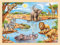 goki 57347 - Einlegepuzzle afrikanische Savanne - 96 robuste Teile aus Holz - buntes Farbdesign mit detailreichem Savannen Motiv